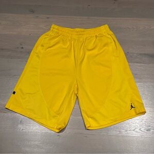 Jordan yellow men’s basketball shorts